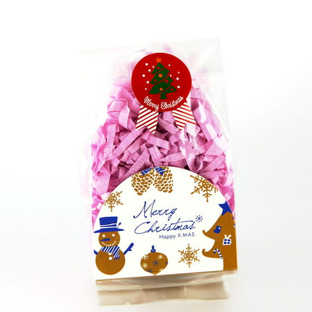 Cellophane Snowman Party Gift Bags Bell Blue Red Favour Gusset Christmas